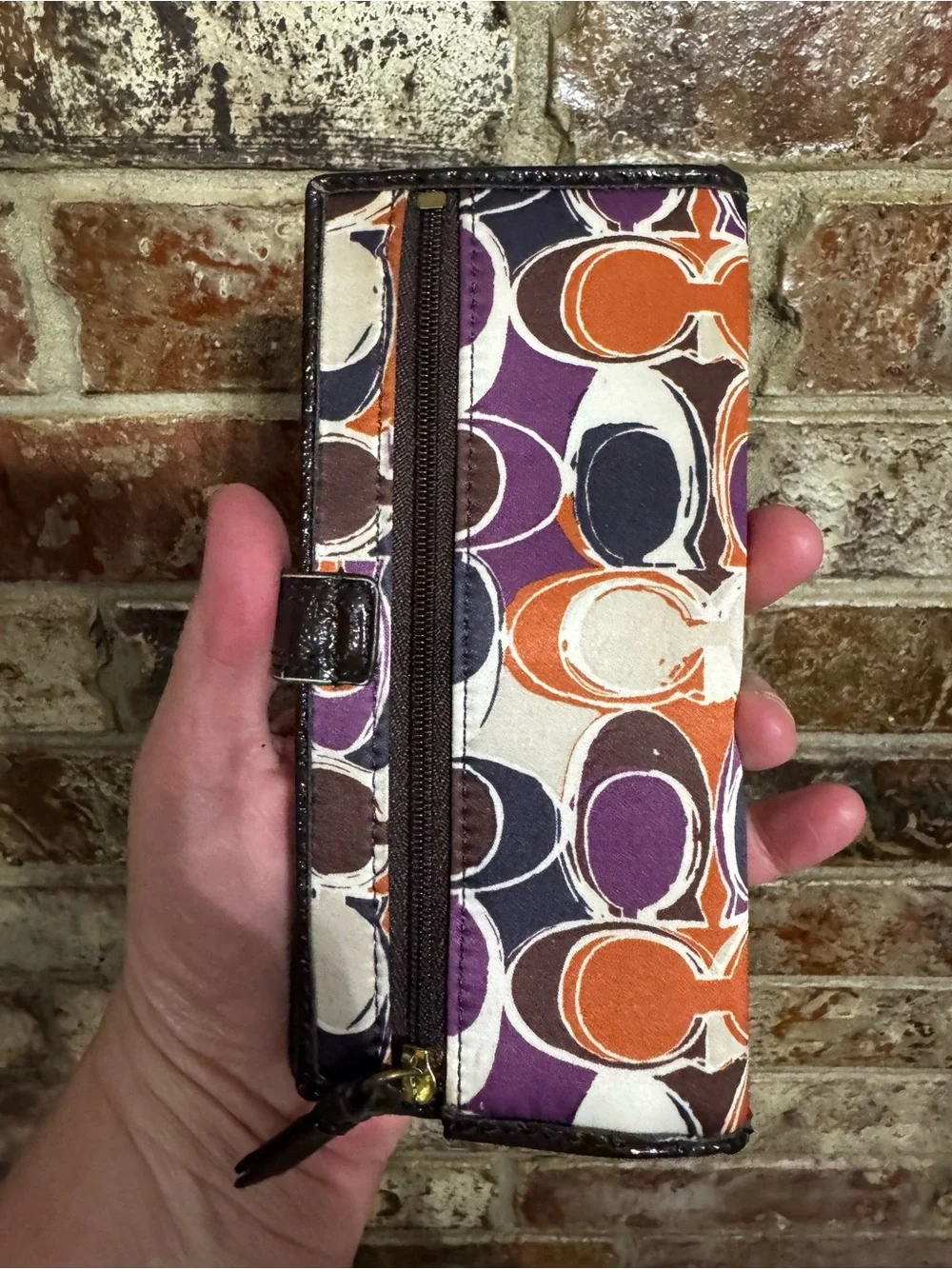 Authentic Y2K Ashely Scarf print coach set. Handbag, wallet and card case.